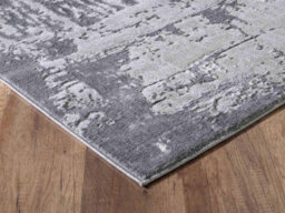 Serenity Modern Abstract Abrasion Contemporary Area Rugs Grey 120X170 Cm - thumbnail 2