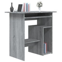 Berkfield Desk Grey Sonoma 80X45X74 Cm Engineered Wood - thumbnail 3