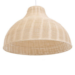 Wyld And Coco Natural Rattan Pendant Ceiling Lamp Wicker Bell Shade Boho Rustic Ambience, W50 X H117Cm - thumbnail 5