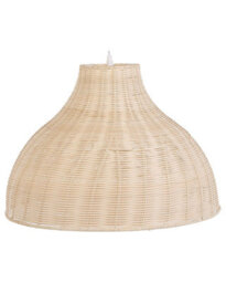 Wyld And Coco Natural Rattan Pendant Ceiling Lamp Wicker Bell Shade Boho Rustic Ambience, W50 X H117Cm - thumbnail 3