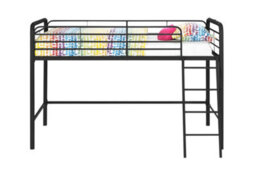 Dorel Dorle Home Midsleeper Bunk Bed Black, Single - thumbnail 4