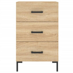 Berkfield Bedside Cabinet Sonoma Oak 40X40X66 Cm Engineered Wood - thumbnail 5