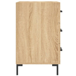 Berkfield Bedside Cabinet Sonoma Oak 40X40X66 Cm Engineered Wood - thumbnail 6