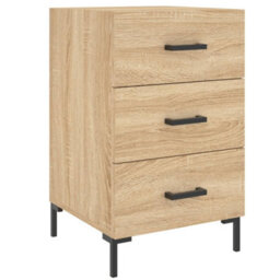 Berkfield Bedside Cabinet Sonoma Oak 40X40X66 Cm Engineered Wood - thumbnail 2