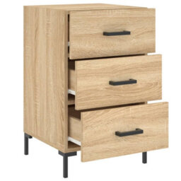 Berkfield Bedside Cabinet Sonoma Oak 40X40X66 Cm Engineered Wood - thumbnail 7
