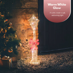 Marco Paul 1.2M Christmas Led Gold Lamp Post Decoration - thumbnail 7