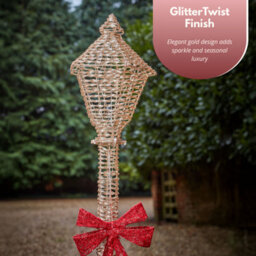 Marco Paul 1.2M Christmas Led Gold Lamp Post Decoration - thumbnail 5