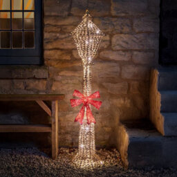 Marco Paul 1.2M Christmas Led Gold Lamp Post Decoration - thumbnail 1
