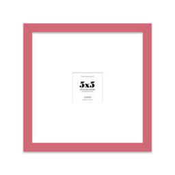 "5X5"" Pink Picture Frame - 5X5"" Square Frame With 1X1"" Mount For 5X5""/1X1"" Pictures Moderrn Style Thin Edge, 1 Pack" - thumbnail 1