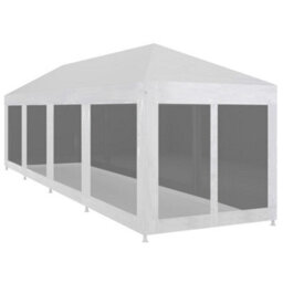 Walplus Party Tent Garden Gazebo Canopy With 10 Mesh Sidewalls 12X3 M - thumbnail 1