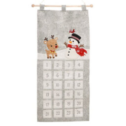 Dibor Christmas Countdown Wall Hanging Snowman Reindeer Advent Calendar - thumbnail 2