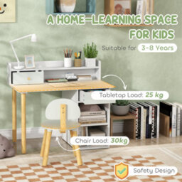 Aiyaplay Kids Desk And Chair Set For Studying, Reading, Drawing, Green - thumbnail 7