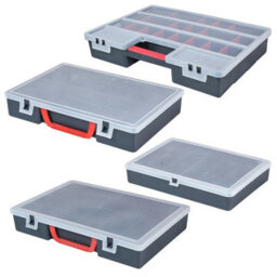 Urbn-Living Urbnliving 200 Diy Compartment Storage Organiser Case Tool Box Adjustable Dividers Set Of 2 - thumbnail 2