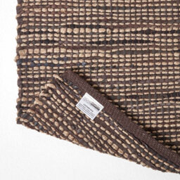 Homescapes Madras Leather Hemp Rug Brown, 90 X 150 Cm - thumbnail 7