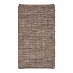 Homescapes Madras Leather Hemp Rug Brown, 90 X 150 Cm - thumbnail 2