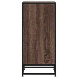 Berkfield Sideboard Brown Oak 35.5X35X76 Cm Engineered Wood And Metal - thumbnail 5