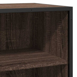 Berkfield Sideboard Brown Oak 35.5X35X76 Cm Engineered Wood And Metal - thumbnail 7