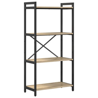 Berkfield Modern Bookcase Sonoma Oak 60 X 30 X 118 Cm Engineered Wood - image 1