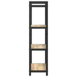 Berkfield Modern Bookcase Sonoma Oak 60 X 30 X 118 Cm Engineered Wood - thumbnail 6