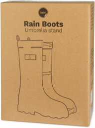 Balvi Yellow Wellington Boot Umbrella Stand With Metal Water Tray - thumbnail 7