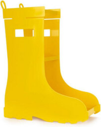 Balvi Yellow Wellington Boot Umbrella Stand With Metal Water Tray - thumbnail 5