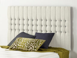 Somnior Beds Somnior  4Ft Galaxy Small Double 32 Inches Plush Ivory Headboard With Wooden Struts
