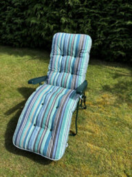 Glendale Garden & Leisure Glendale Sandbanks Blue Deluxe Relaxer - thumbnail 1