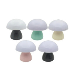 Mushroom Led Table Lamp Charging Touch Desk Coffee Bar, Hotel Bedroom Decoration, Nordic Atmosphere, Small Night Light(Black) - thumbnail 5