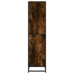 Walplus Book Cabinet Smoked Oak 40X35X139 Cm Engineered Wood - thumbnail 5