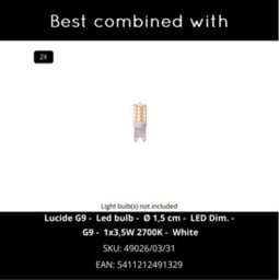 Lucide Vinz Picture Light 360 mm Matt Gold - thumbnail 7