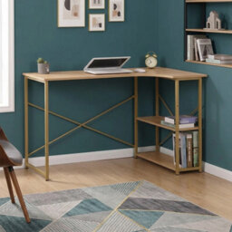 120 X 80 Cm L Shaped Corner Desk Computer Gaming Desk With Storage - thumbnail 1