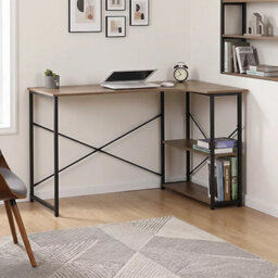 120 X 80 Cm L Shaped Corner Desk Computer Gaming Desk With Storage - thumbnail 5