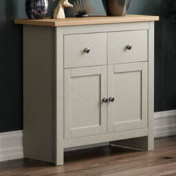 Lassic Vida Designs Arlington Grey 2 Drawer 2 Door Sideboard Storage Cabinet Cupboard - thumbnail 1