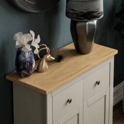 Lassic Vida Designs Arlington Grey 2 Drawer 2 Door Sideboard Storage Cabinet Cupboard - thumbnail 4