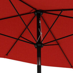 Outsunny 2 X 3(M) Garden Parasol Rectangular Market Umbrella W/ Wine Red - thumbnail 9