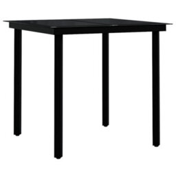Berkfield 3 Piece Outdoor Dining Set Brown And Black - thumbnail 5