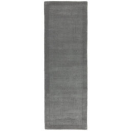 Grey Wool Handmade Plain Easy To Clean Rug For Bedroom Dining Room Living Room Rug-60Cm X 120Cm - thumbnail 7