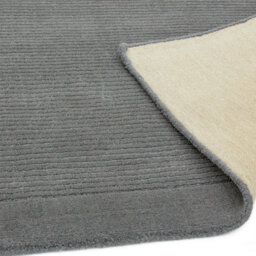 Grey Wool Handmade Plain Easy To Clean Rug For Bedroom Dining Room Living Room Rug-60Cm X 120Cm - thumbnail 3