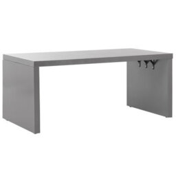Beliani Garden Dining Set With Benches 4 Seater Taranto Concrete Grey - thumbnail 4