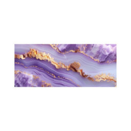 Warren Reed Designer Light Purple Marble Effect Glass Bathroom Splashback - thumbnail 4
