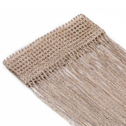Neel Blue String Curtains Glitter Fringe Panel Fly Screen Doorway Tassel Curatin, 200Cm X 90Cm - Champagne - thumbnail 2