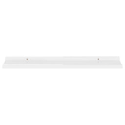Vidaxl Wall Shelves 2 Pcs High Gloss White 80X9X3 Cm - thumbnail 4