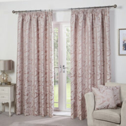 Emma Barclay Duchess Paisley Pencil Pleat Curtains Blush - thumbnail 9