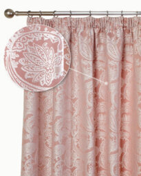 Emma Barclay Duchess Paisley Pencil Pleat Curtains Blush - thumbnail 7