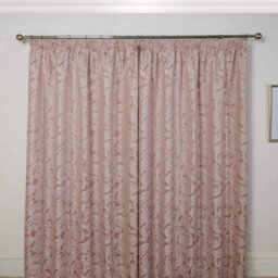 Emma Barclay Duchess Paisley Pencil Pleat Curtains Blush - thumbnail 2