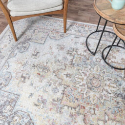 Furniturebox Uk Parisa Cream Vintage Persian Inspired Medallion Rug 200X300 - thumbnail 3