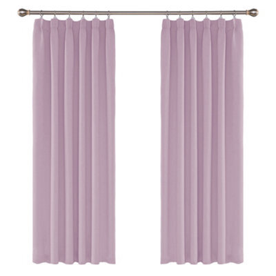 Deconovo Thermal Insulated Blackout Curtains Energy Saving Curtains Top Ring Noise Reducing 42 X 63 Inch Light Pink 2 Panels - image 1