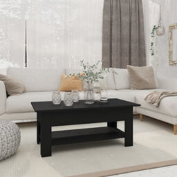 Berkfield Modern Coffee Table Black 102X55X42 Cm Engineered Wood - thumbnail 2