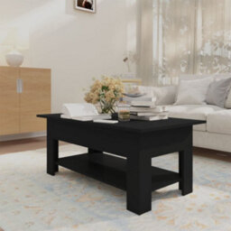 Berkfield Modern Coffee Table Black 102X55X42 Cm Engineered Wood - thumbnail 6
