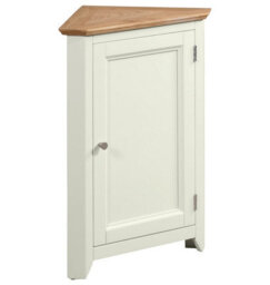 Hallowood Furniture Clifton Oak Painted Compact Corner Display Base Unit - thumbnail 8